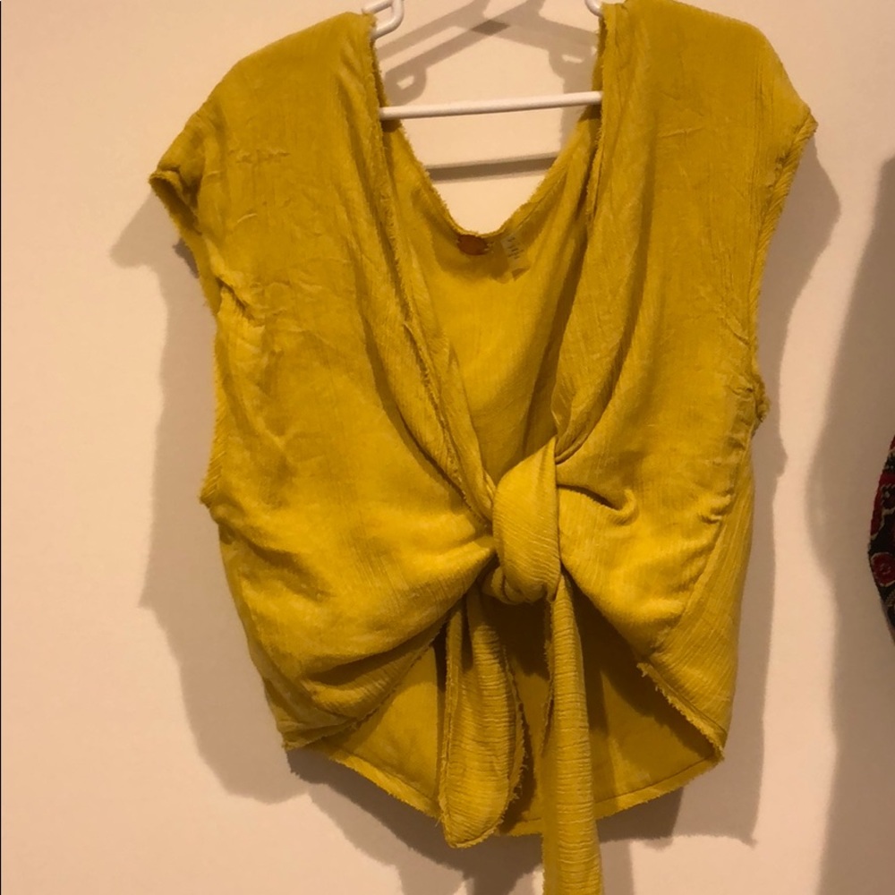Free People yellow top
